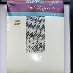 Pinstripe Fish Net Stockings